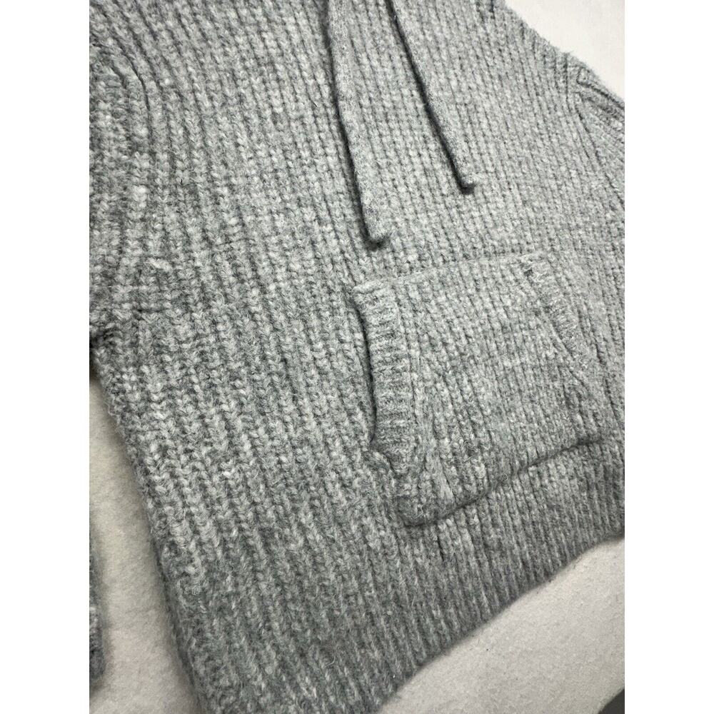Zara Oversized Knit Sweatshirt Womens‎ Size XS Gray Chic - Picture 6 of 11